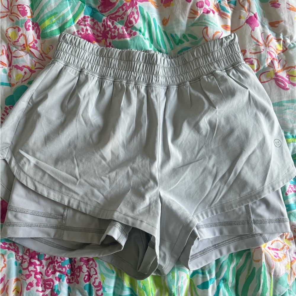 Gilly Hicks Light Gray Running Shorts Size XS